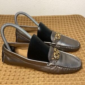 Salvatore Ferragamo Gancini Horsebit Sz 5.5 B Driving Moccasins Loafers leather